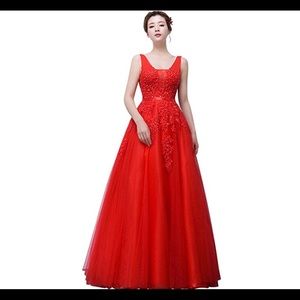 Red prom dress